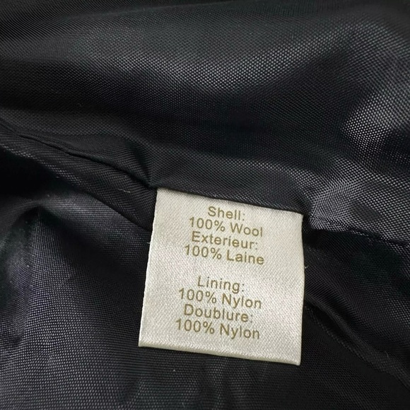 Carson Vintage Boiled Wool Jacket Velvet Collar SZ L Brown Artsy Embroidered EUC - Picture 8 of 13